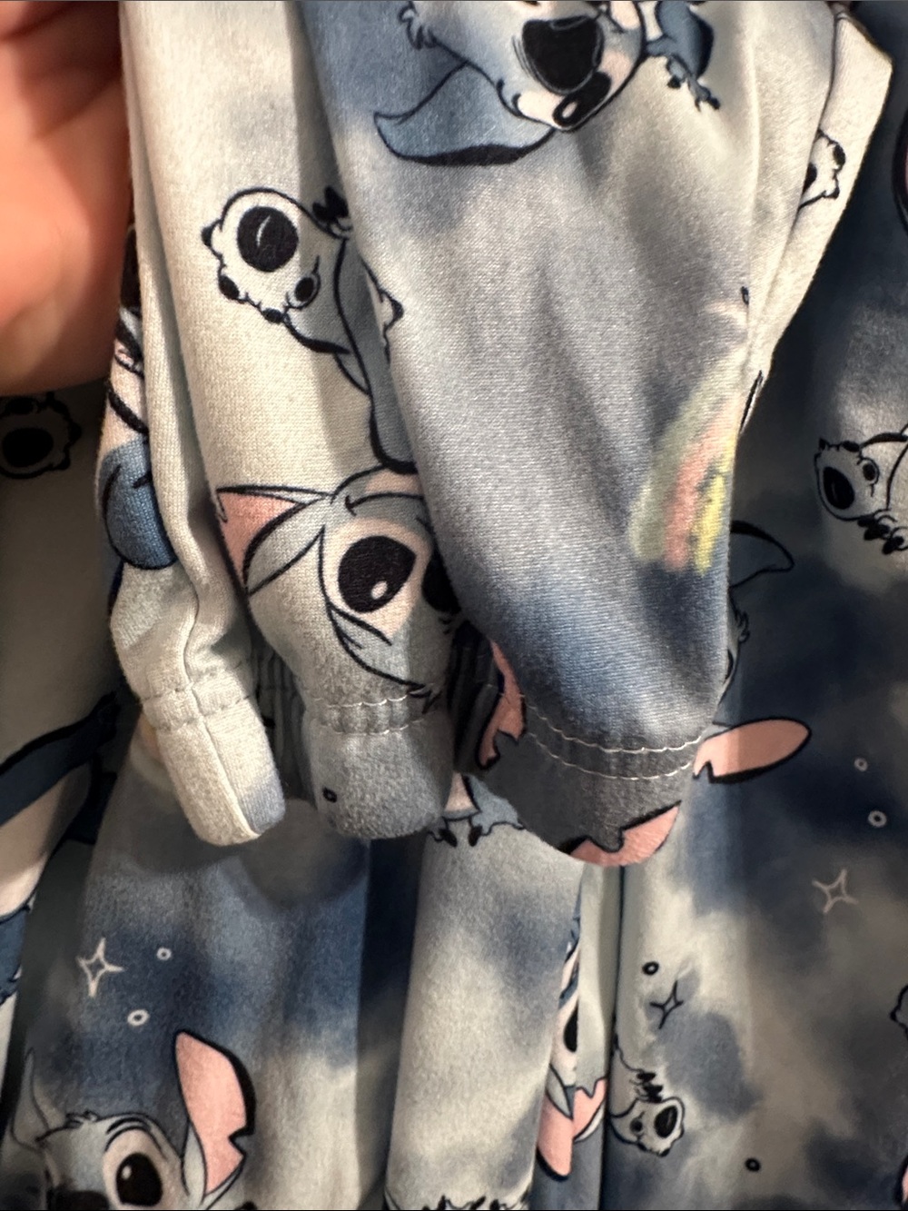 Disney Light Blue Stitch Lounge Pants with Pink Details - Picture 9 of 10
